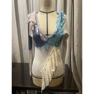 Vintage Y2K One of a Kind Embelled Viscose Knitted Top S